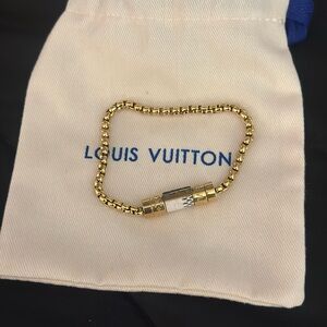Louis Vuitton Gold Chain Bracelet